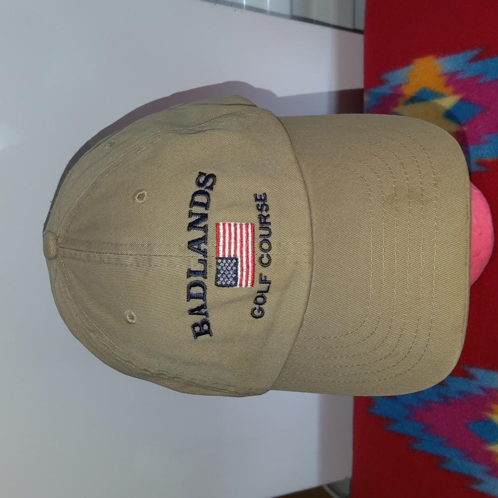 Badlands Golf Course Las Vegas Embroidered Flag Strapback Cap Hat